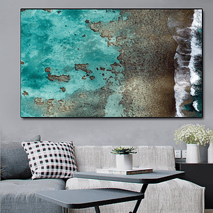 Quadro Decorativo Praia Mar Vista do Alto