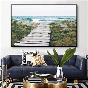 Quadro Decorativo Praia Deck Reflexão