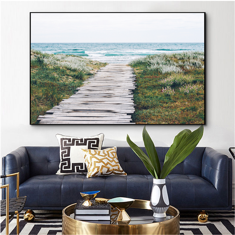 Quadro Decorativo Praia Deck Reflexão 1