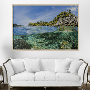 Quadro Decorativo Praia Mergulho no Oceano