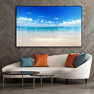 Quadro Decorativo Praia Águas Cristalinas