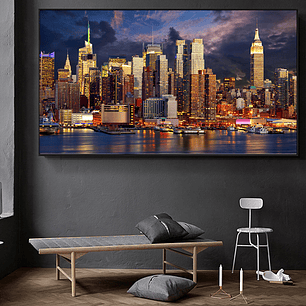 Quadro Decorativo Cidade New York Night