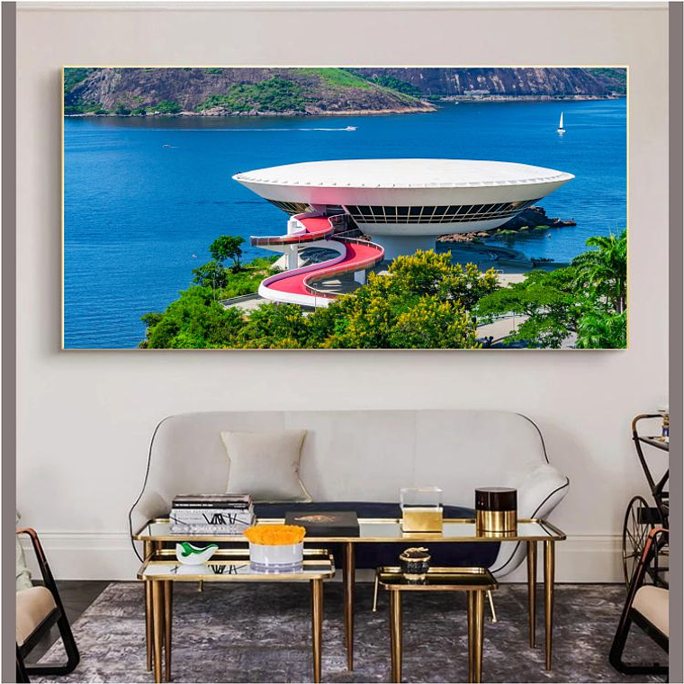 Quadro Decorativo Cidade Niterói MAC 1