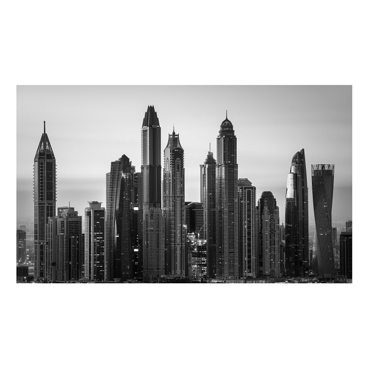 Quadro Decorativo Cidade New York Preto e Branco 2