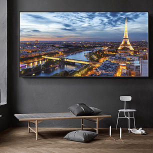 Quadro Decorativo Cidade Paris Night