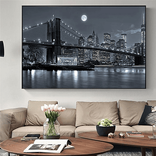 Quadro Decorativo Cidade New York Brookling