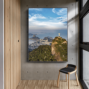 Quadro Decorativo Cidade Rio de Janeiro Cristo Rei