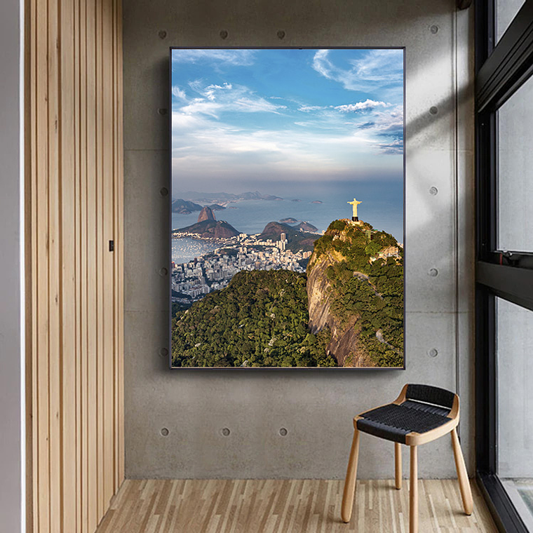 Quadro Decorativo Cidade Rio de Janeiro Cristo Rei 1