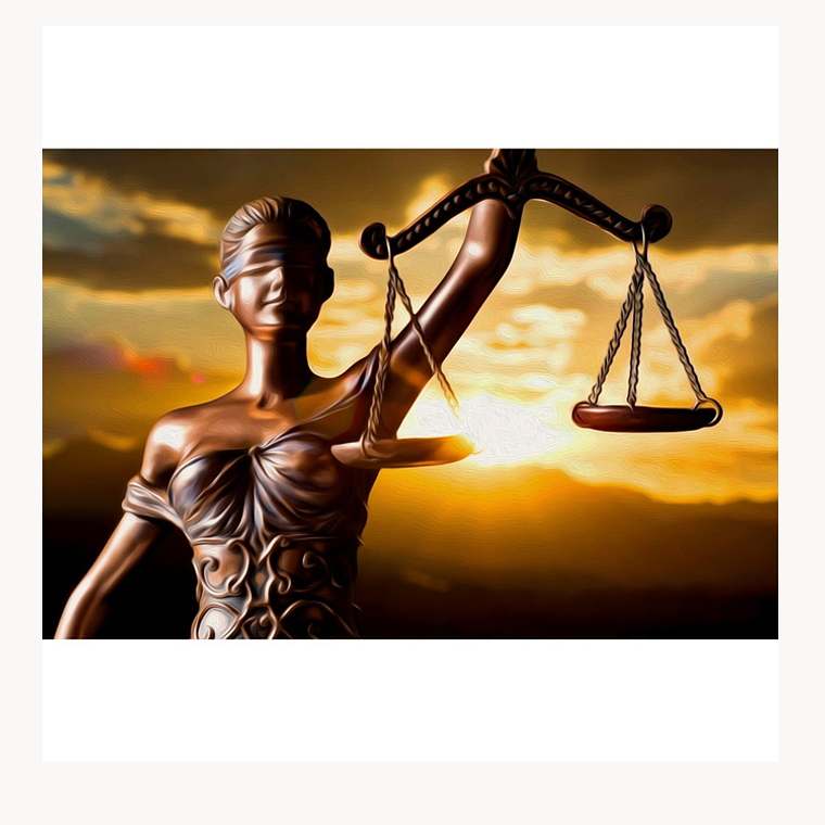 Quadro Decorativo Balança da Justiça 2