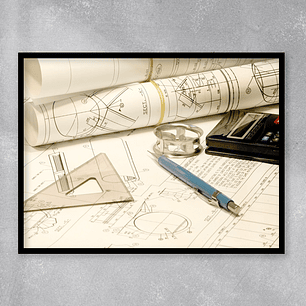 Quadro Decorativo Moderno Engenharia