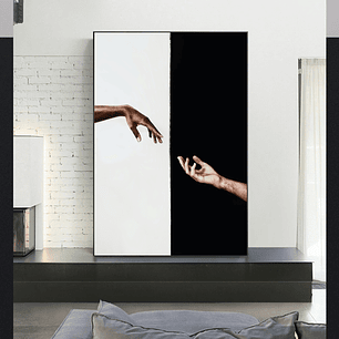 Quadro Decorativo Preto e Branco O Par