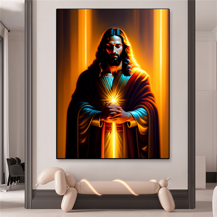 Quadro Decorativo Religioso Jesus Cristo Iluminado 1