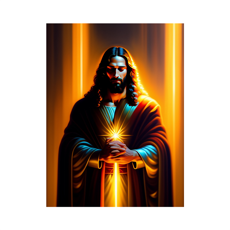 Quadro Decorativo Religioso Jesus Cristo Iluminado 2