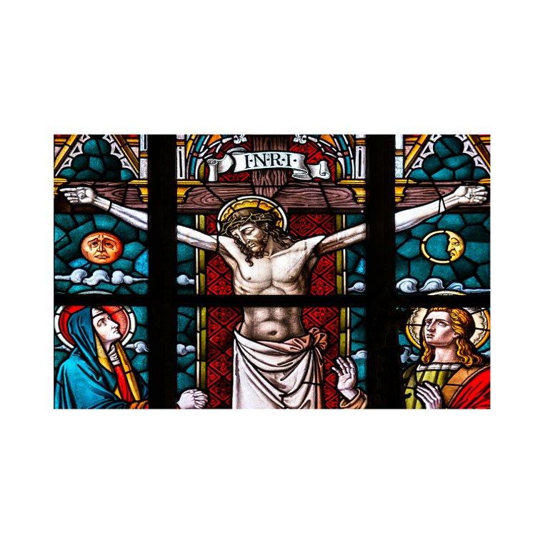 Quadro Decorativo Religioso Jesus Cristo Vitral 2