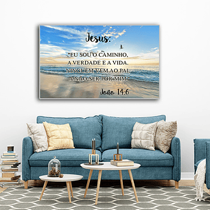 Quadro Decorativo Religioso O Caminho João Versículo 14:6 