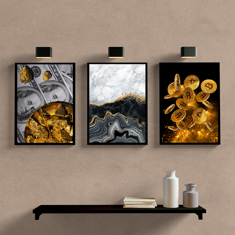 Abstrato Bitcoin Gold 1