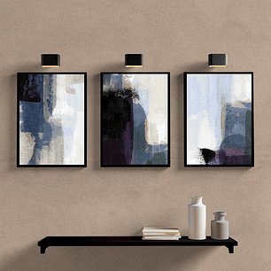 Abstrato Pinceladas Azul