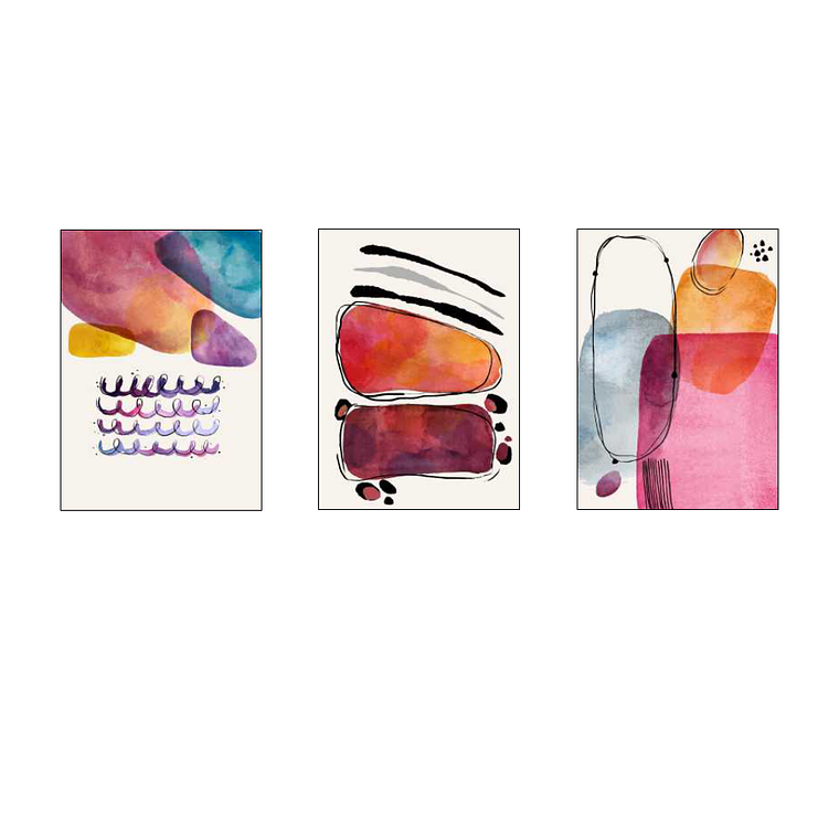 Abstrato Minimalista Colorido  2