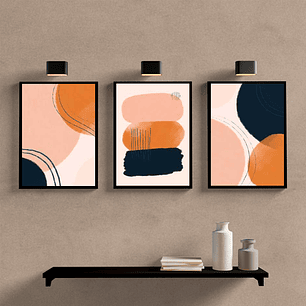 Abstrato Minimalista Coral e Marinho