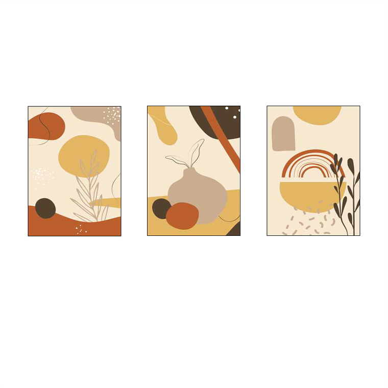 Abstrato Minimalista Botânic Nude 2