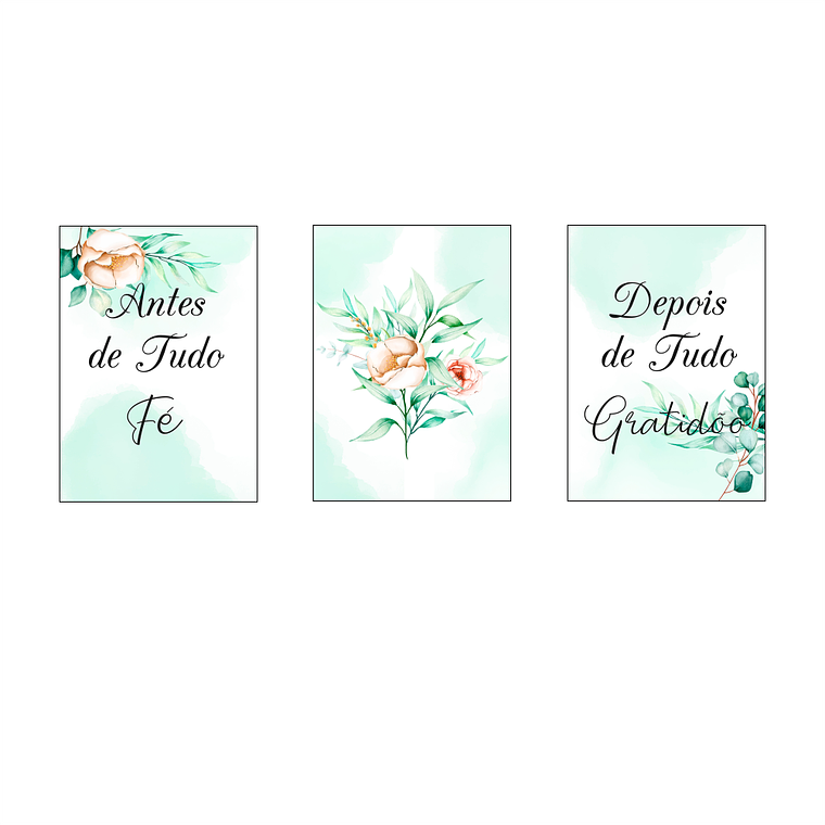 Abstrato Fé Gratidão Flores 2