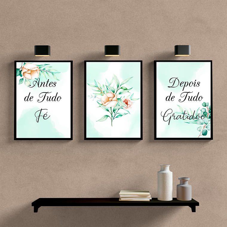 Abstrato Fé Gratidão Flores 1