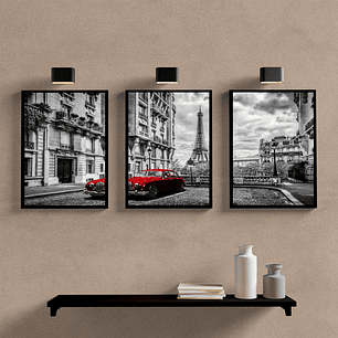 Paris Preto Branco Vermelho