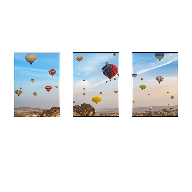 Balões Capadócia Cores 2