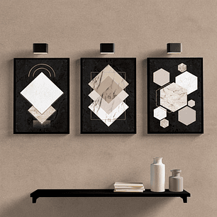 Geométricos Nude Branco e Preto