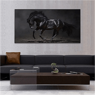 Quadro Decorativo Cavalo Black