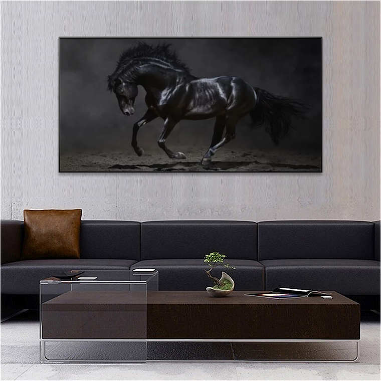 Quadro Decorativo Cavalo Black 1