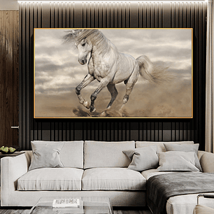 Quadro Decorativo Cavalo Bege
