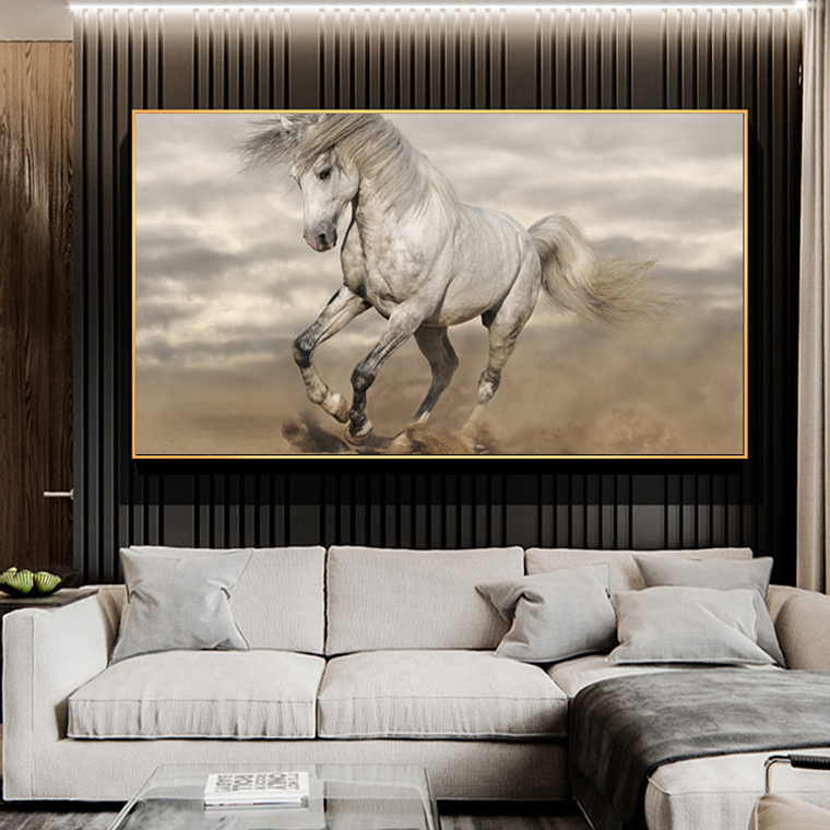 Quadro Decorativo Cavalo Bege 1