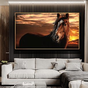Quadro Decorativo Cavalo Nuvens