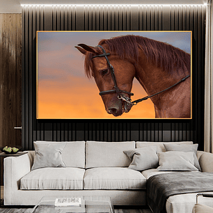Quadro Decorativo Cavalo Perfil