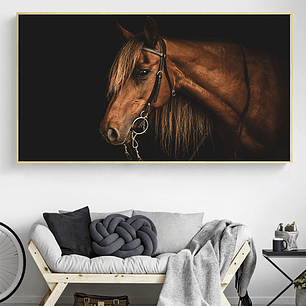 Quadro Decorativo Cavalo All Black