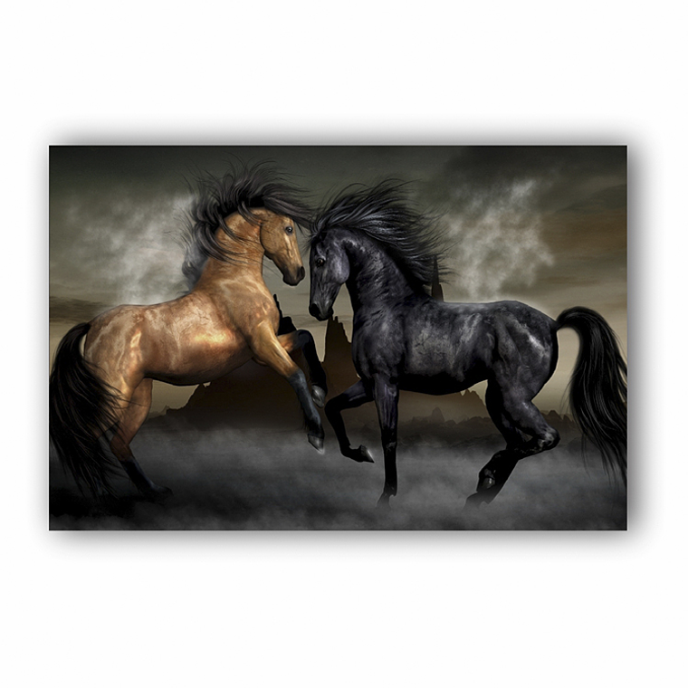 Quadro Decorativo Cavalo Luta 2