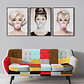 Quadro Decorativo Mulher Bup Pin Up Kit com 3 quadros - Thumbnail 1