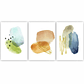 Quadro Decorativo Minimalista Cores Kit com 3 quadros - Thumbnail 2