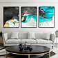 Quadro Decorativo Abstrato Tiffany Kit com 3 quadros - Thumbnail 1