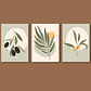 Quadro Decorativo Abstrato Botânic Verde Kit com 3 quadros - Thumbnail 2
