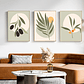 Quadro Decorativo Abstrato Botânic Verde Kit com 3 quadros - Thumbnail 1