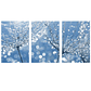 Quadro Decorativo Flor Azul Orvalho Kit com 3 quadros - Thumbnail 2