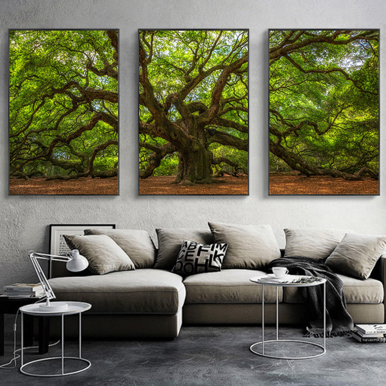Quadro Decorativo Árvore Big Kit com 3 quadros 1