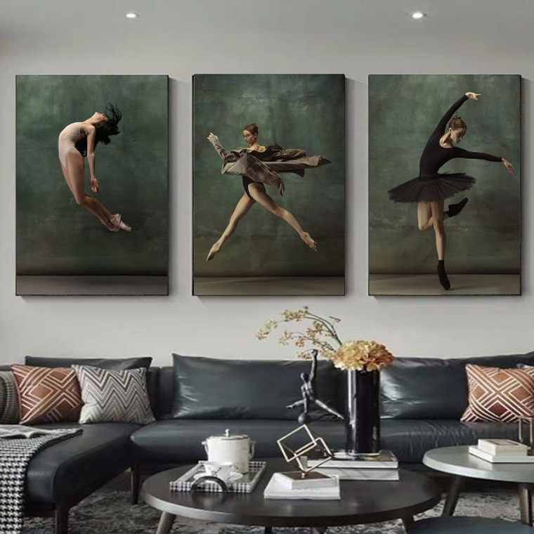 Quadro Decorativo Ballet Clássico Kit com 3 quadros 1