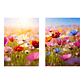 Quadro Decorativo Flores Cores Kit com 2 Quadros - Thumbnail 2