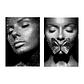Quadro Decorativo Mulher Borboleta Kit com 2 Quadros - Thumbnail 2