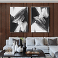 Quadro Decorativo Preto Branco Risque Kit com 2 Quadros - Thumbnail 1