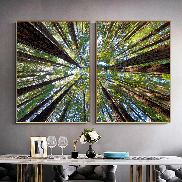 Quadro Decorativo Árvore Copa Kit com 2 Quadros 1