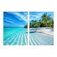 Quadro Decorativo Praia Maldivas Kit com 2 Quadros - Thumbnail 2